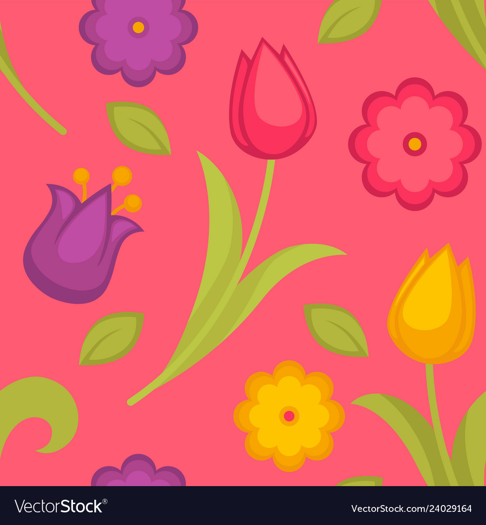 Background seamless pattern with spring Royalty Free Vector