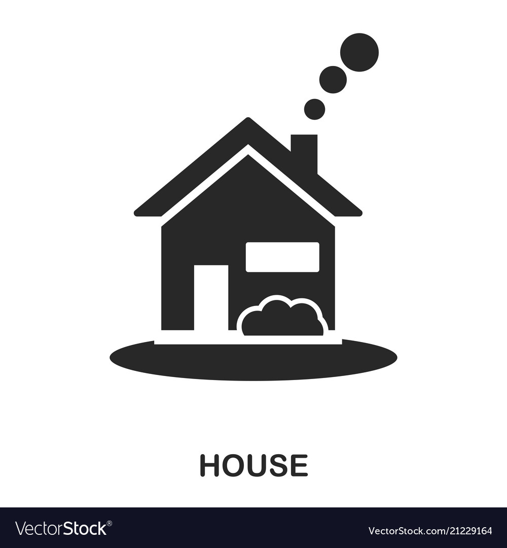 House icon line style design ui vector image House icon line style design ui