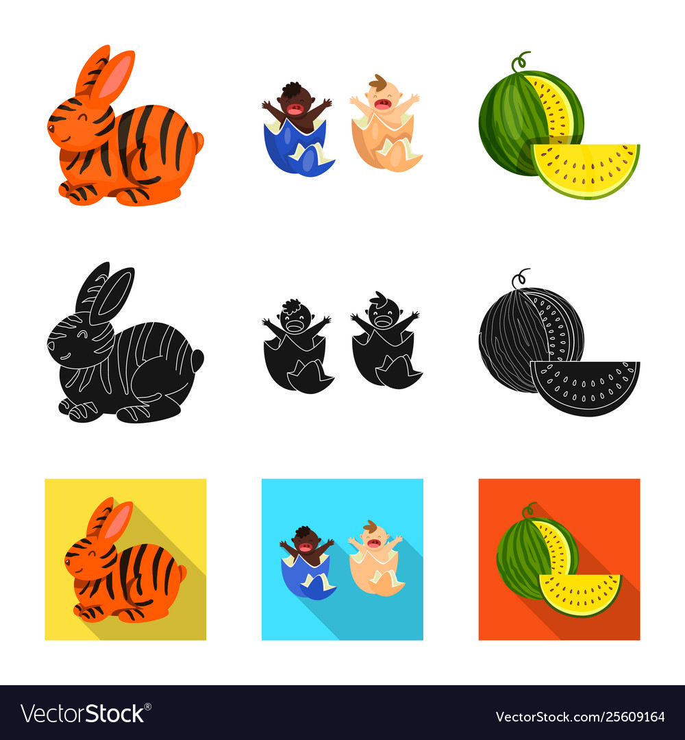 Isolated object test and synthetic logo vector image Isolated object test and synthetic logo