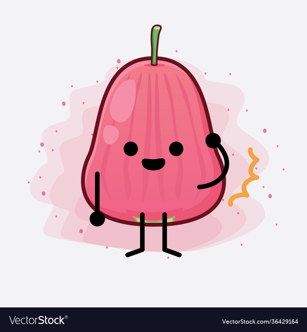 Java apple fruit cute character with simple face