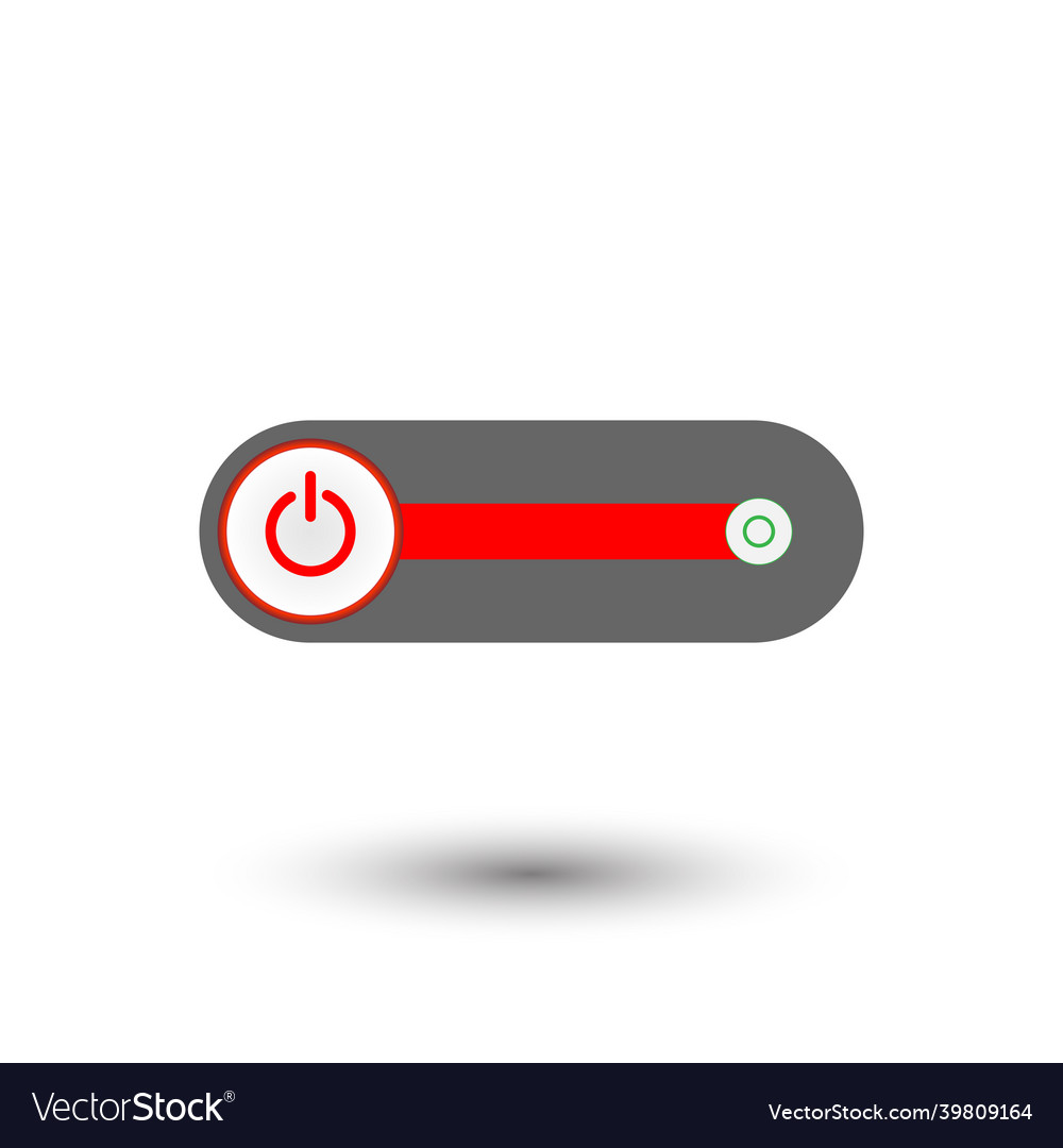 On off push style power buttons Vector Image On off push style power buttons