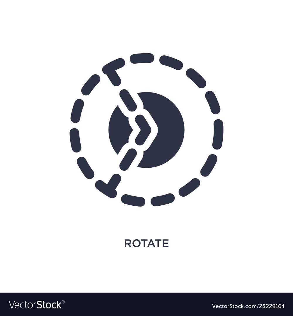 Rotate icon on white background simple element