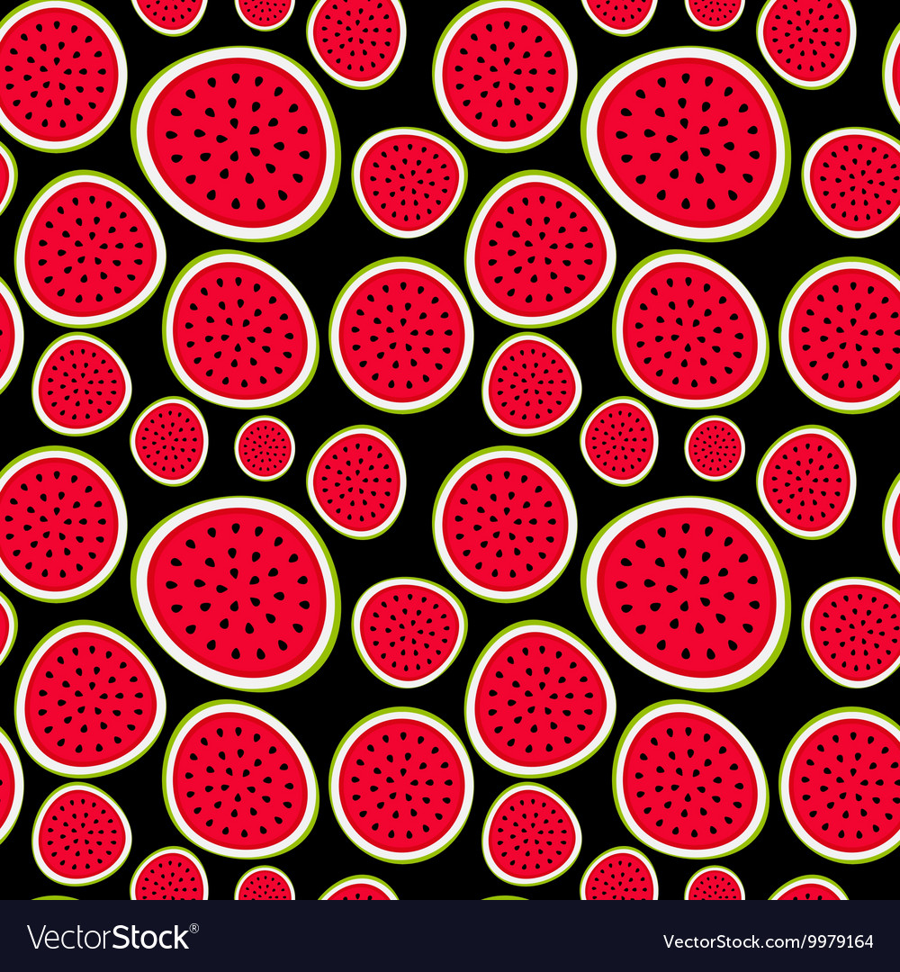 Seamless pattern background from watermelon