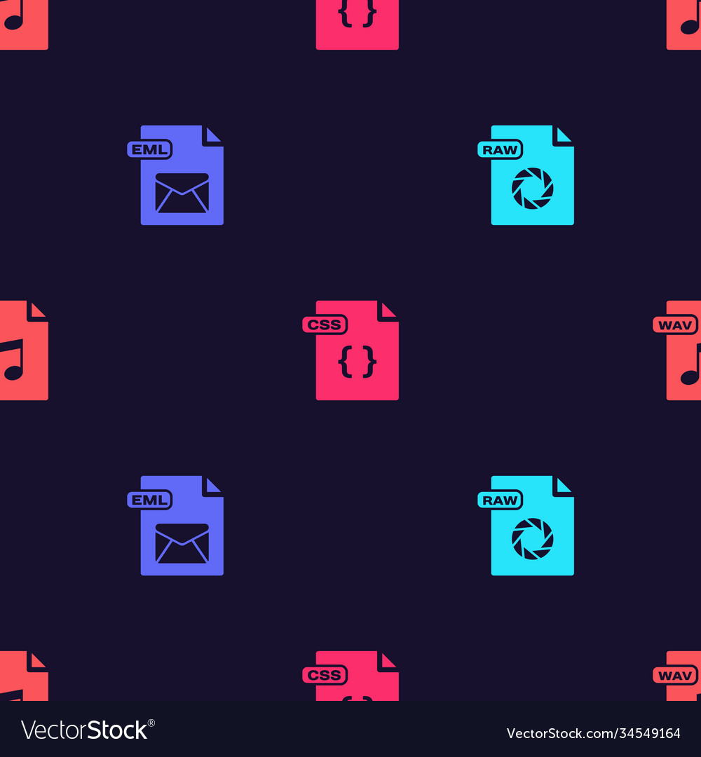 Set raw file document eml css and wav