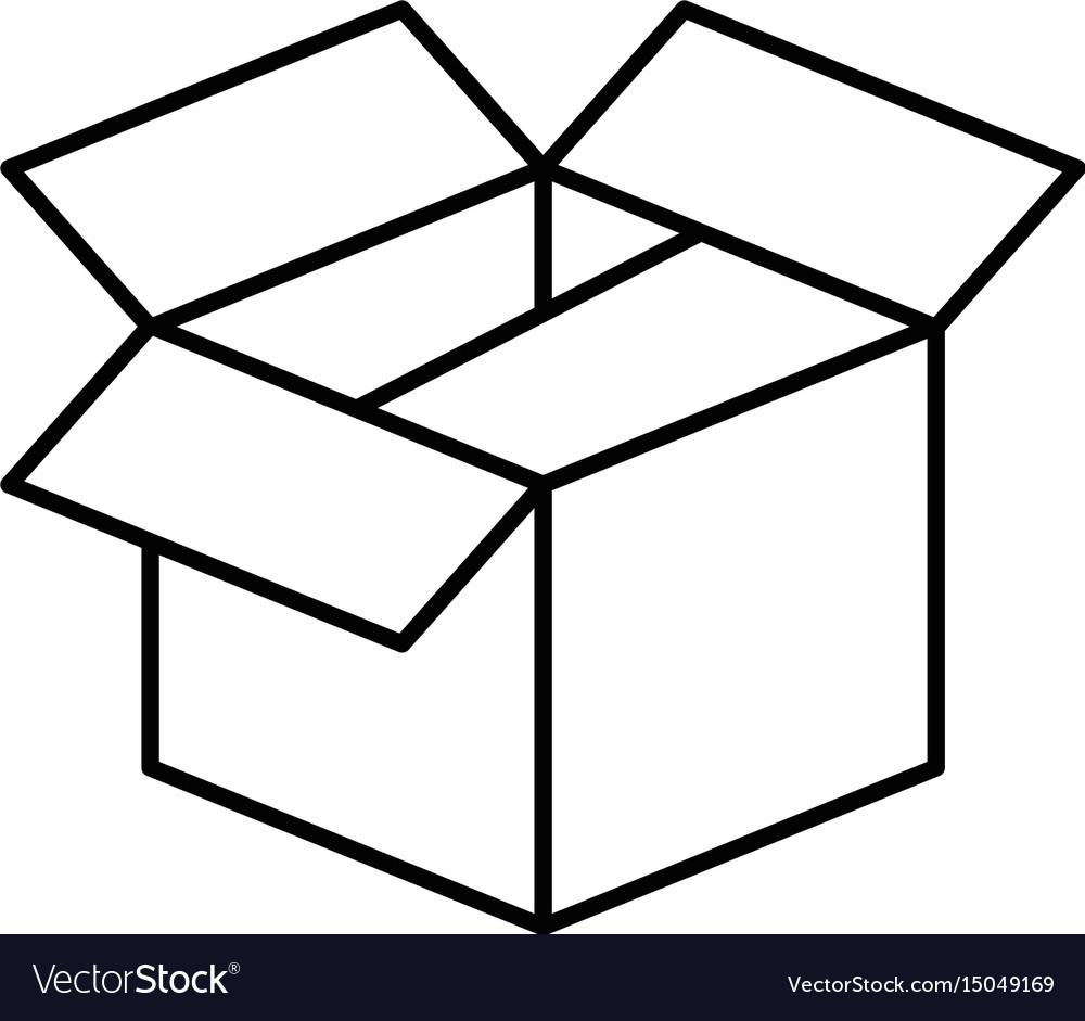 Box deposit object Royalty Free Vector Image - VectorStock