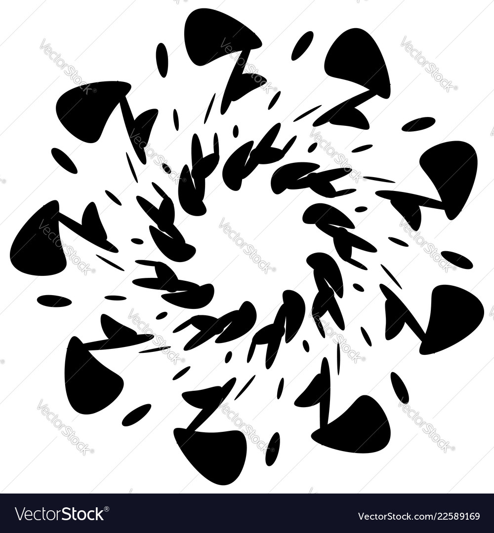 Circular design with distortion effect abstract vector image Circular design with distortion effect abstract