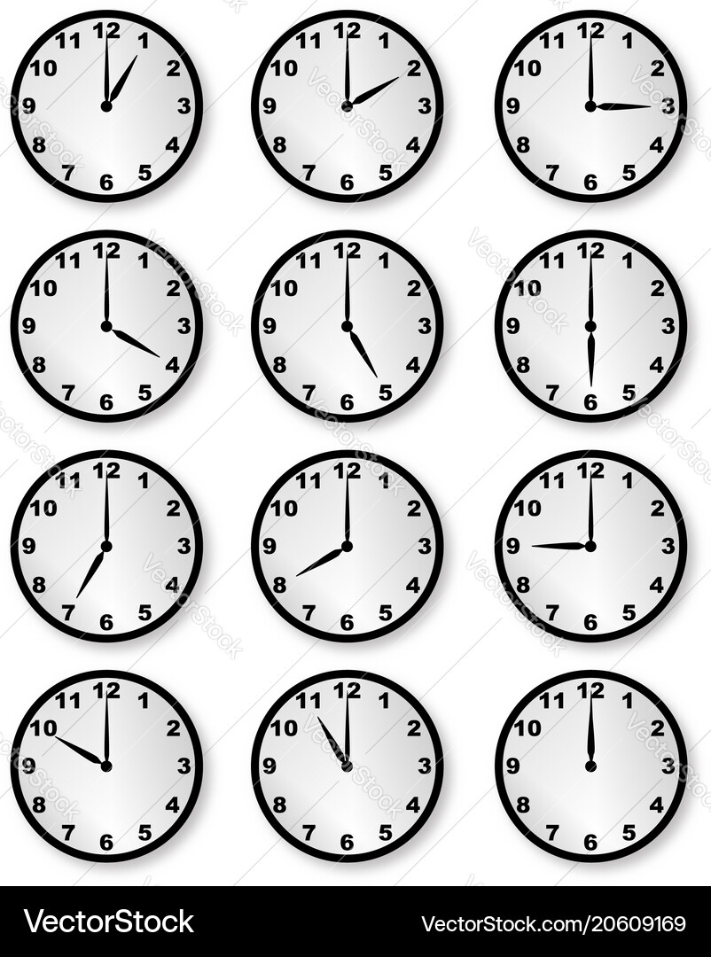 Clocks Royalty Free Vector Image - VectorStock