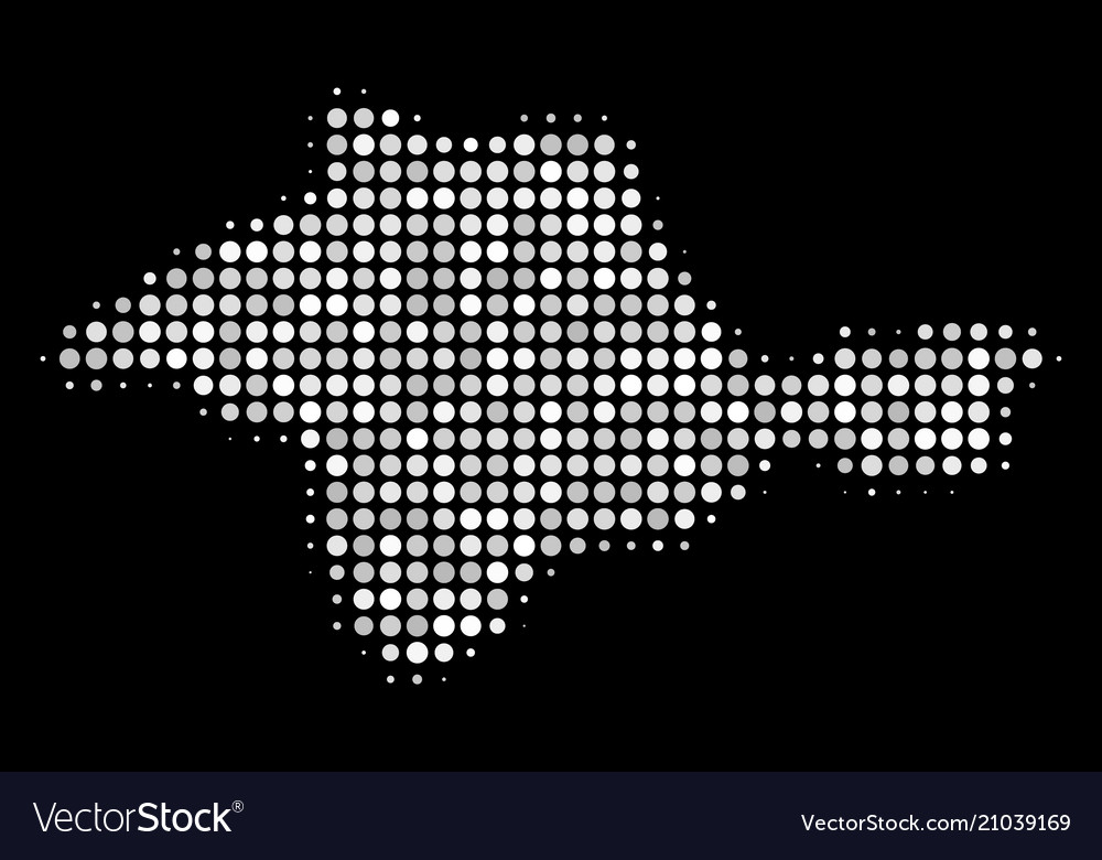 Crimea map composition of circles