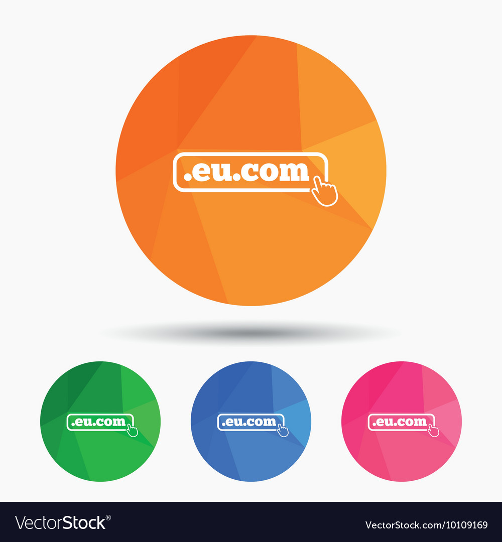 Domain eucom sign icon internet subdomain