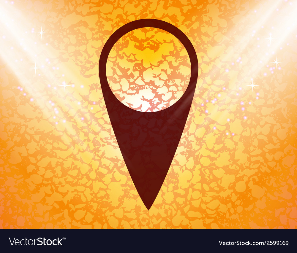 Map pointers flat modern web button and space