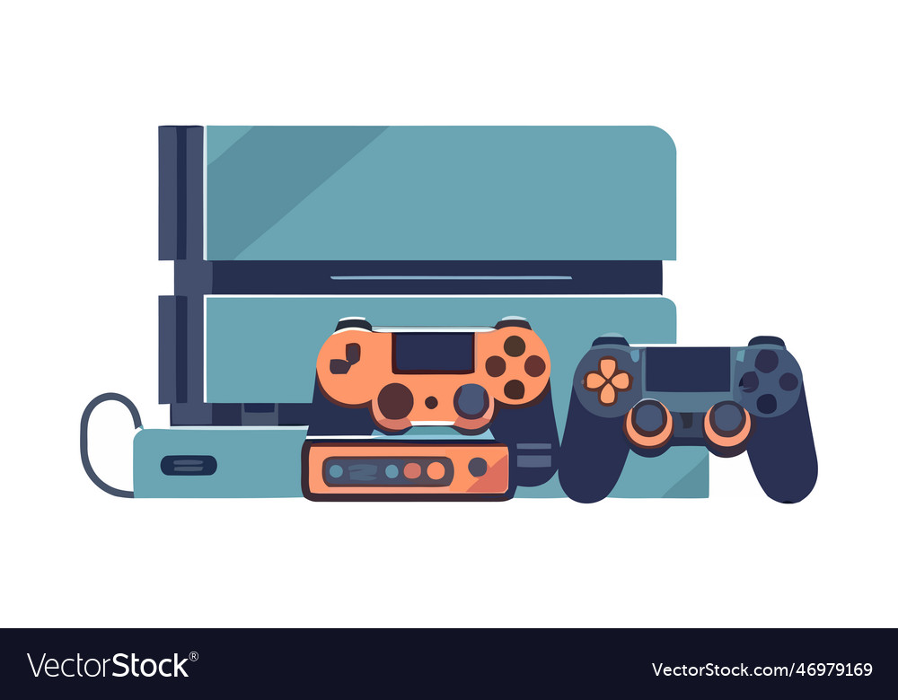 Modern of a joystick and console