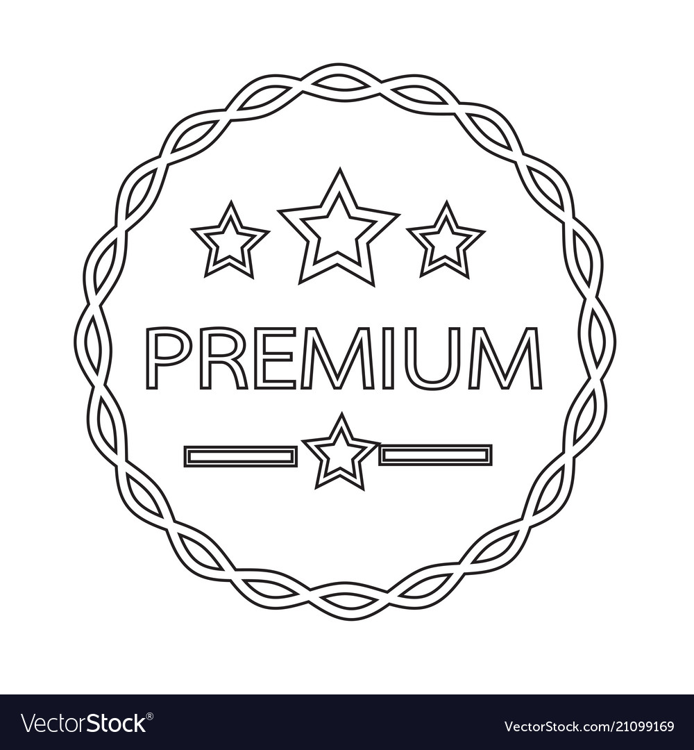 Vintage Premium-Etikett-Symbol