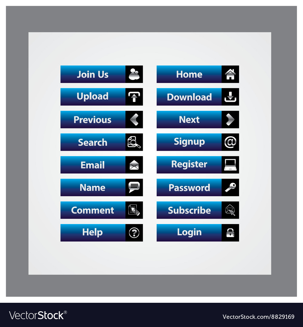 Web button set