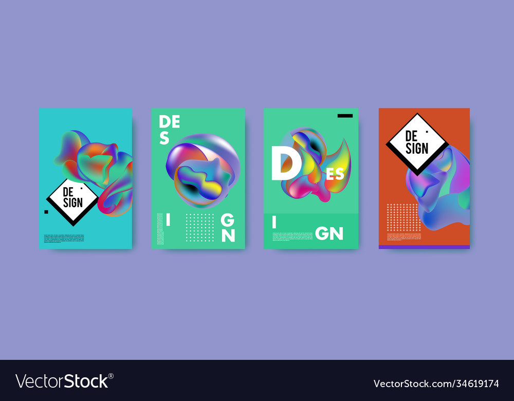 Abstract colorful liquid and fluid pattern