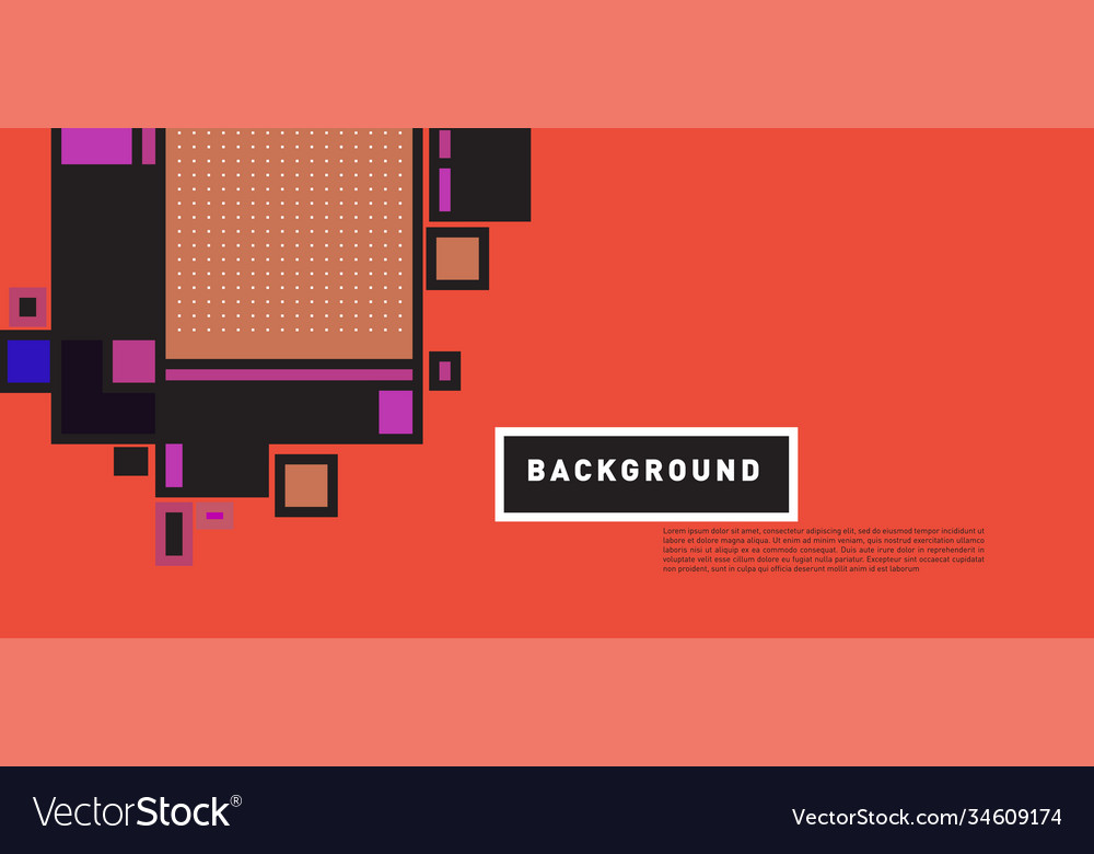 Abstract colorful rectangle background for banner