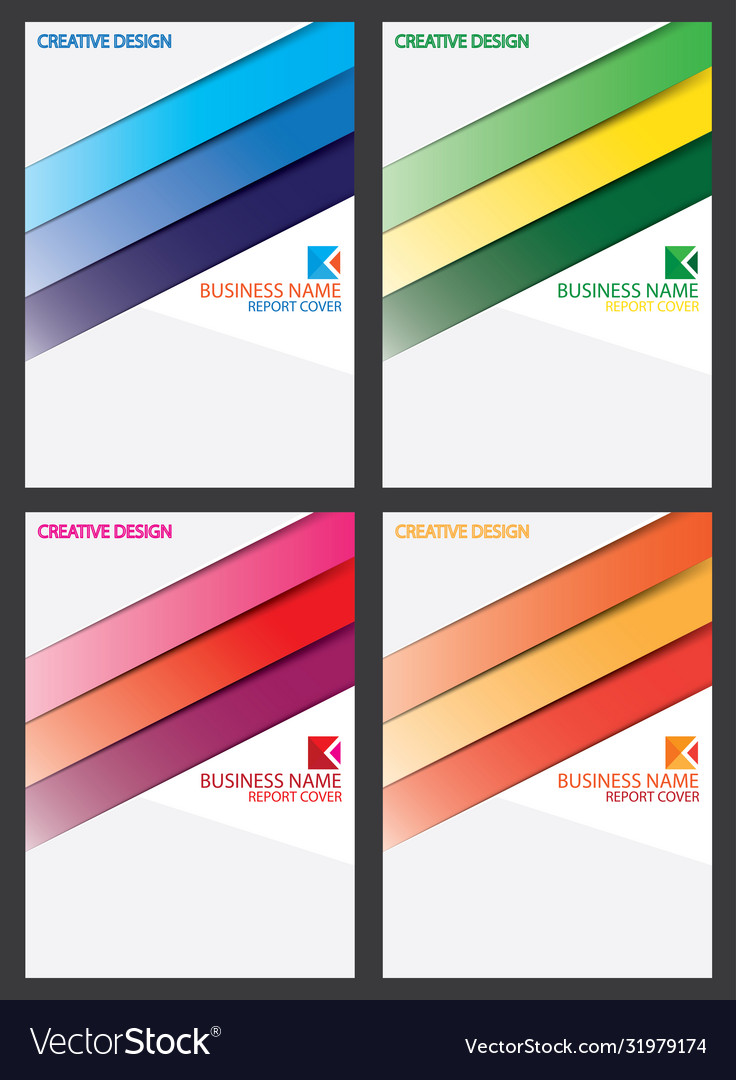 Annual Report Cover Business Design Royalty Free Vector 4294