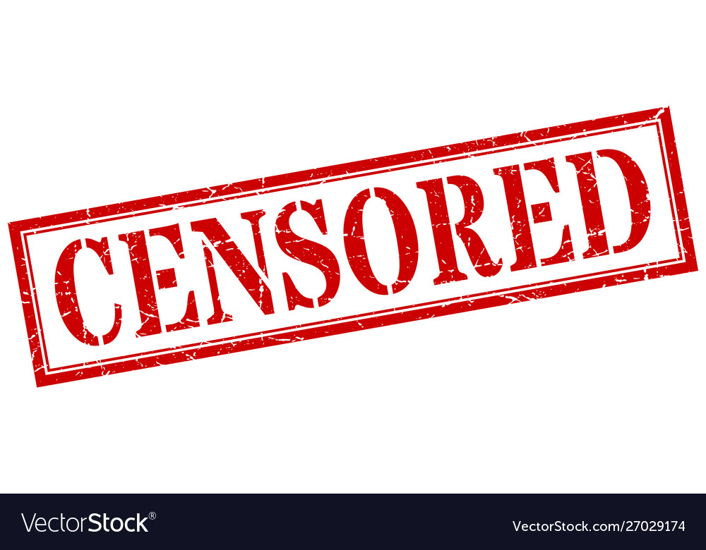 Censored stamp square grunge sign Royalty Free Vector Image