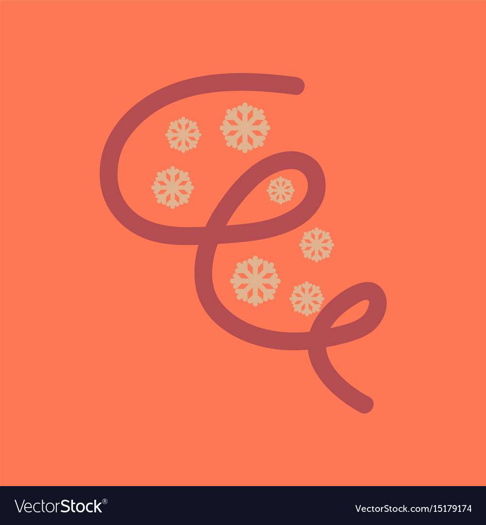 Flat icon on stylish background ice storm Vector Image