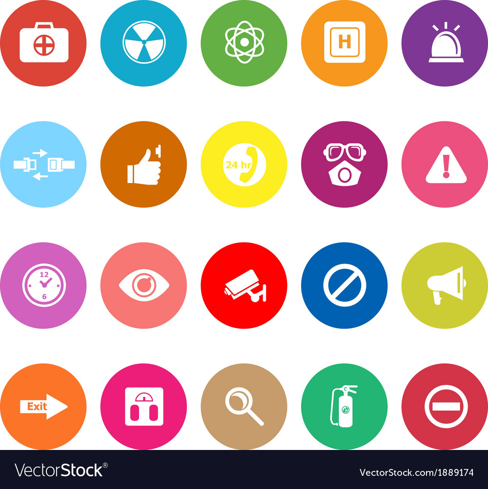 Allgemeine Gesundheitswohnung Icons auf weißem Hintergrund