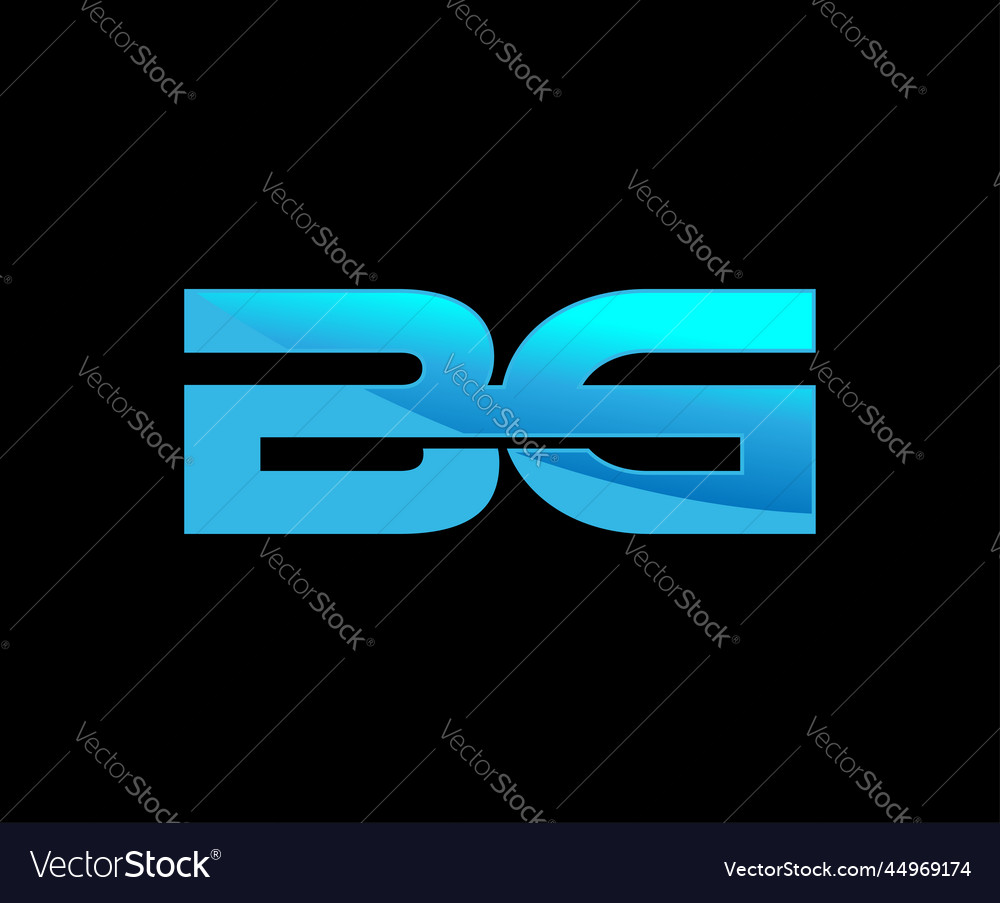 Initial letter mark gb logo design template Vector Image