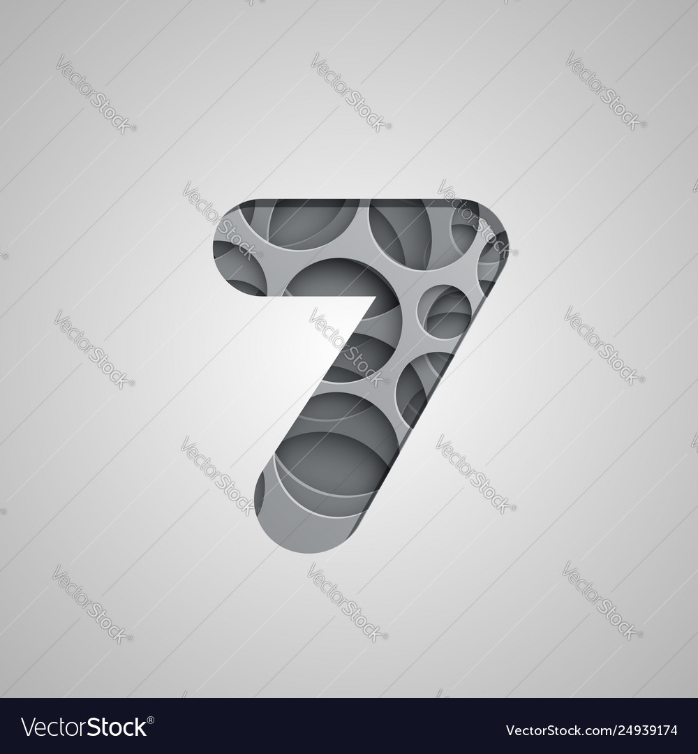 Layered hole character from a fontset