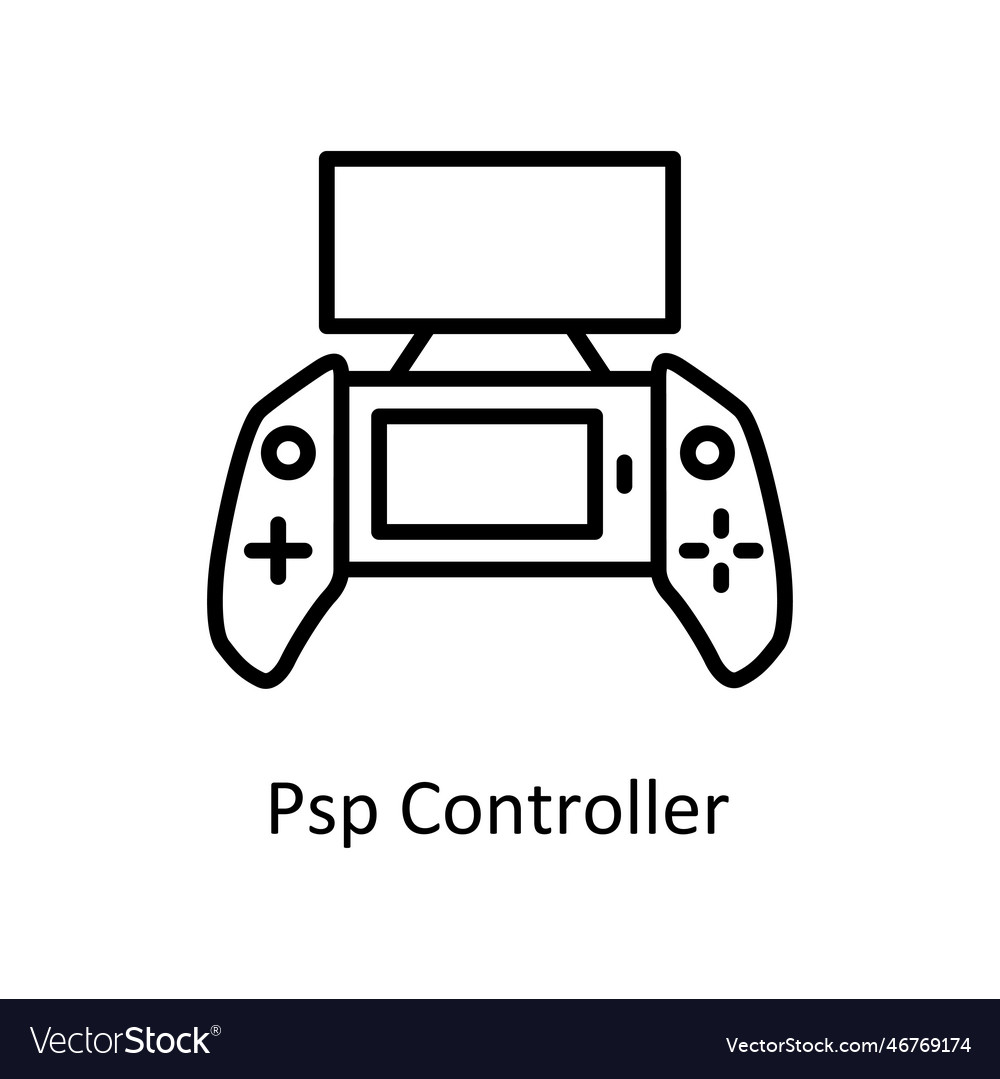 Psp controller outline icon design