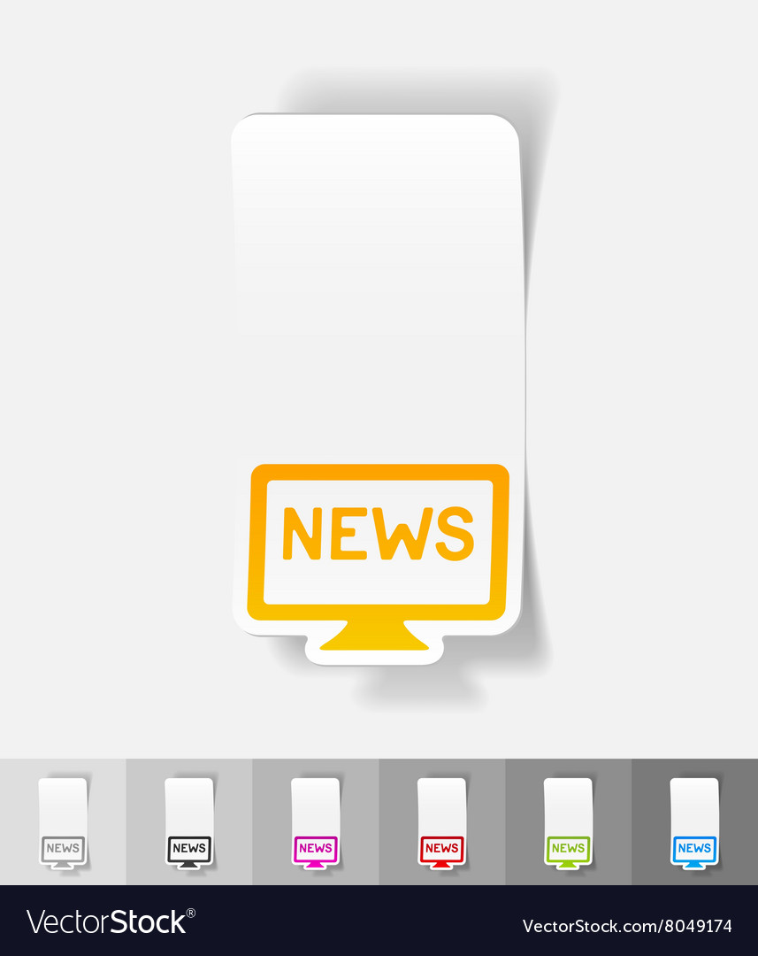 Realistic design element news