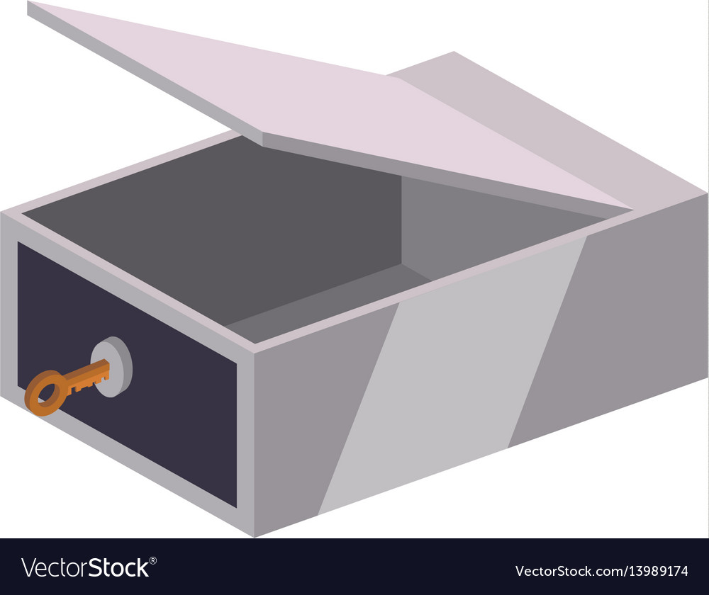Safe deposit strongbox key empty