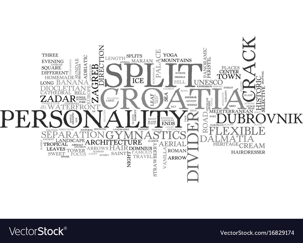 Split words