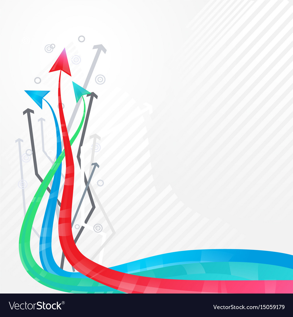 Abstract arrow background element design