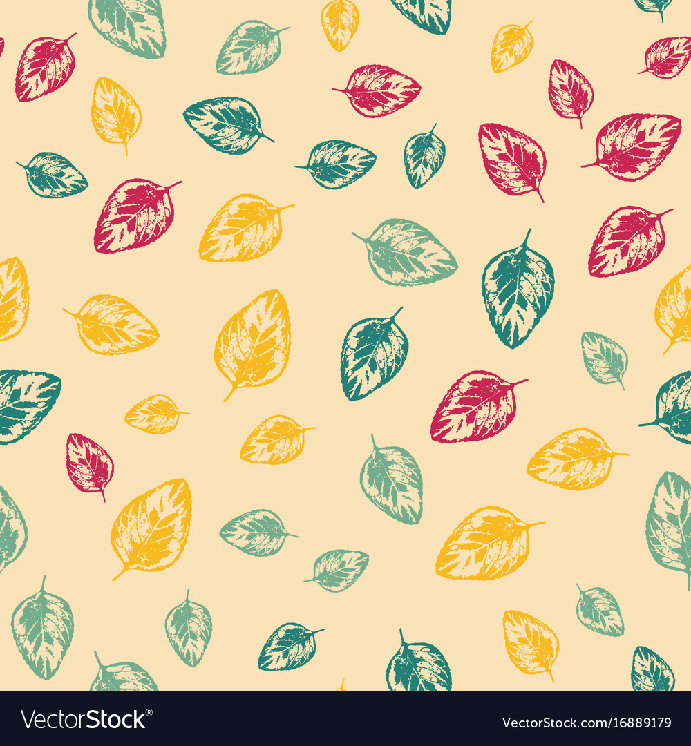 Abstract pattern with leaves on light background