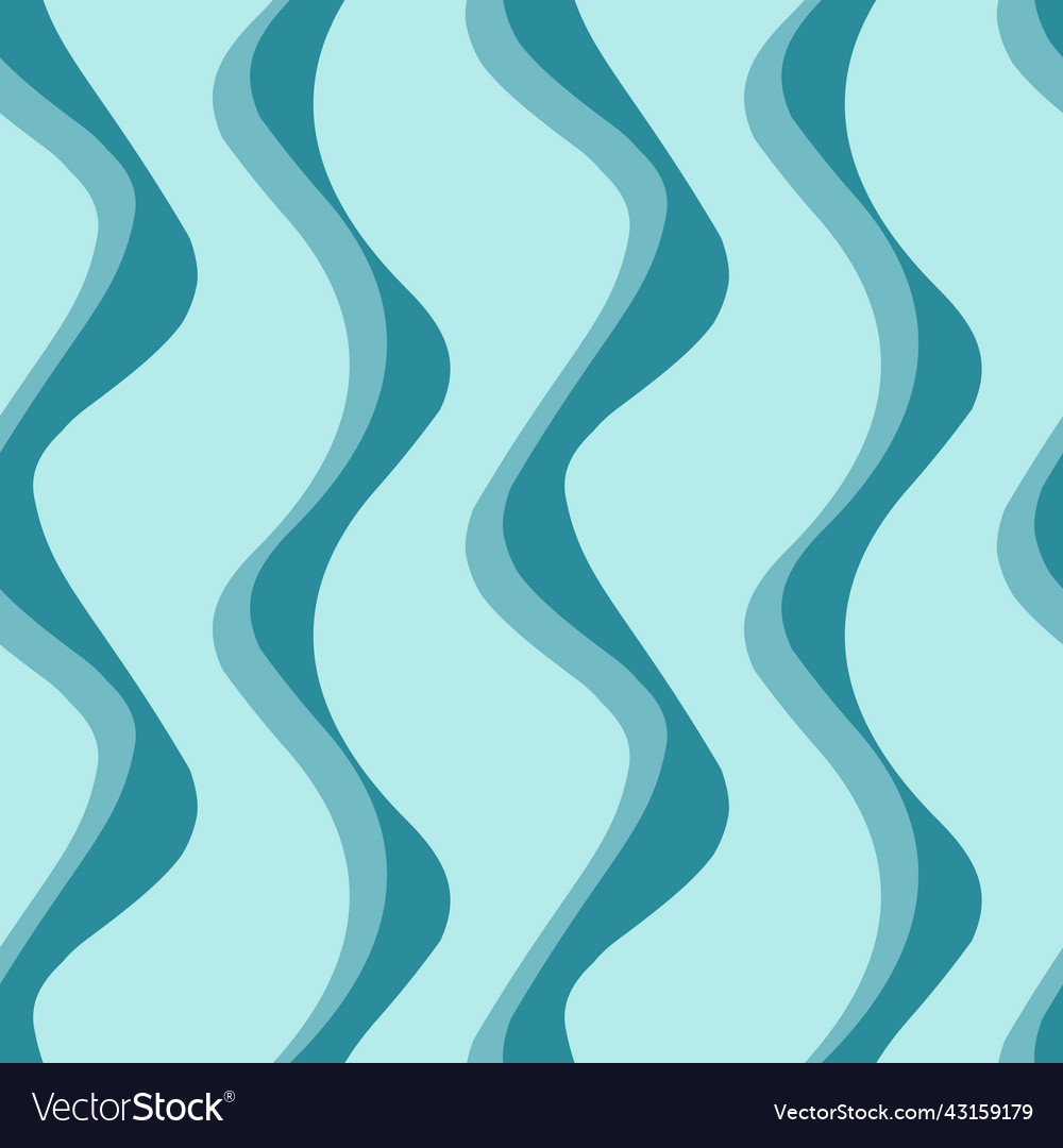 Abstract wave twisting line seamless pattern vector image Abstract wave twisting line seamless pattern