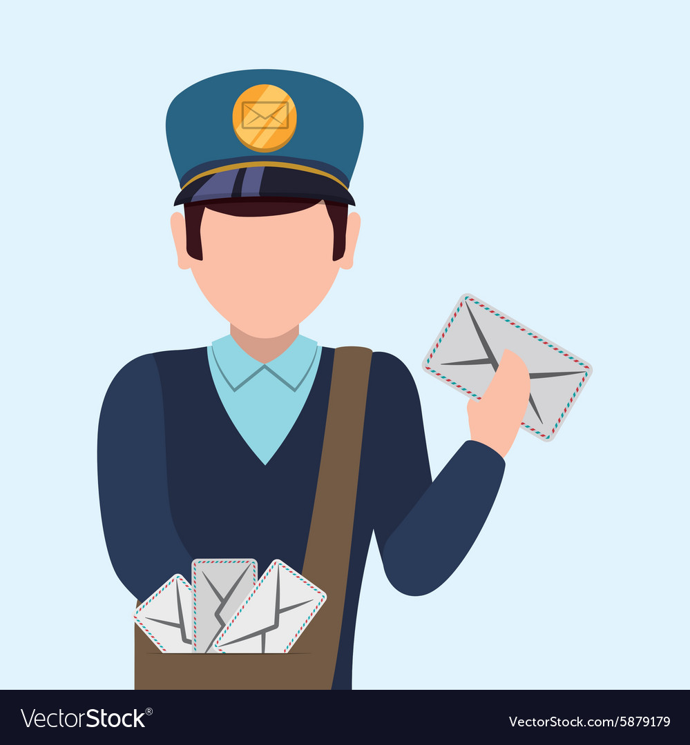 Delivery postman design