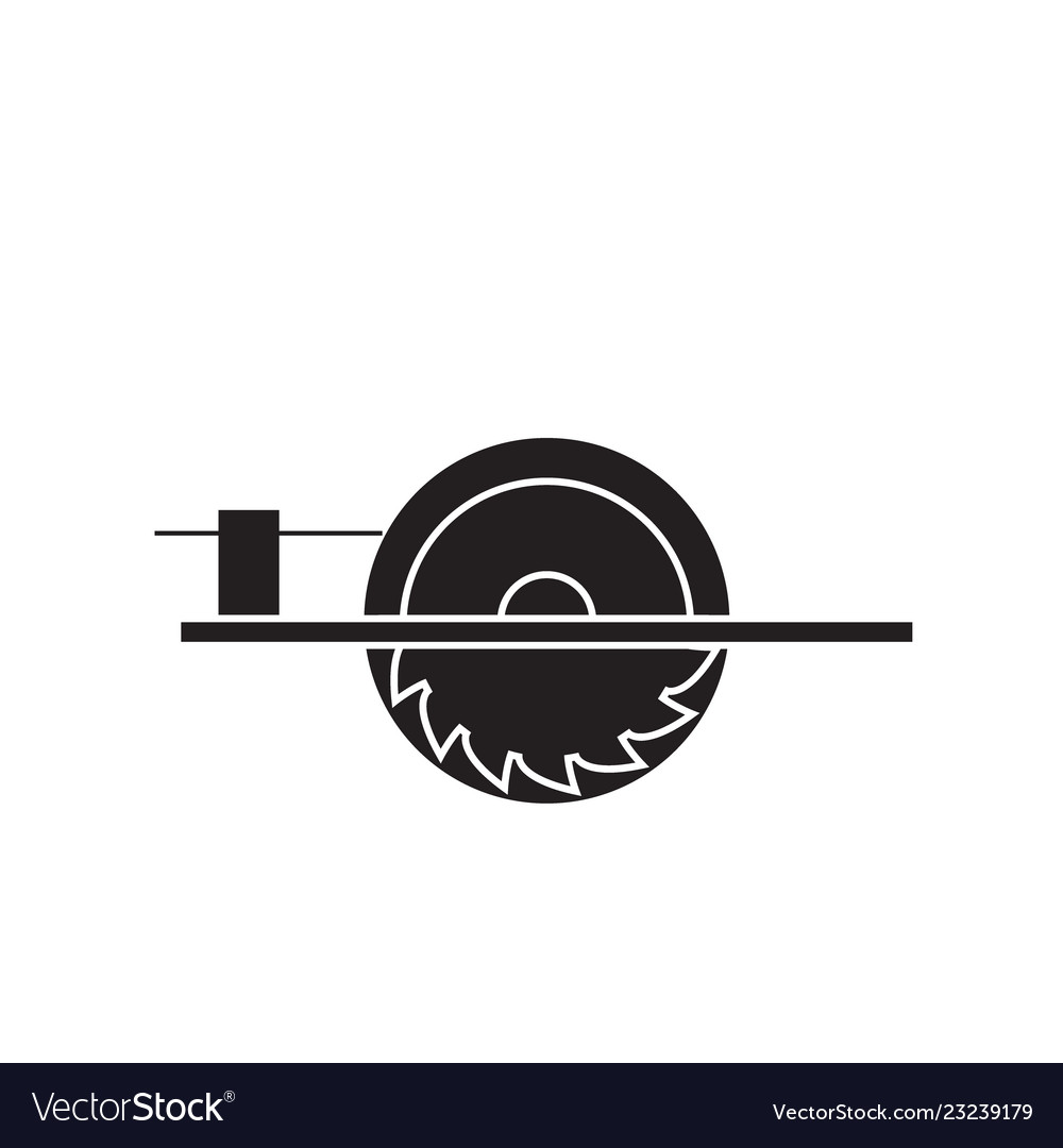 Electric saw black concept icon electric Vector Image