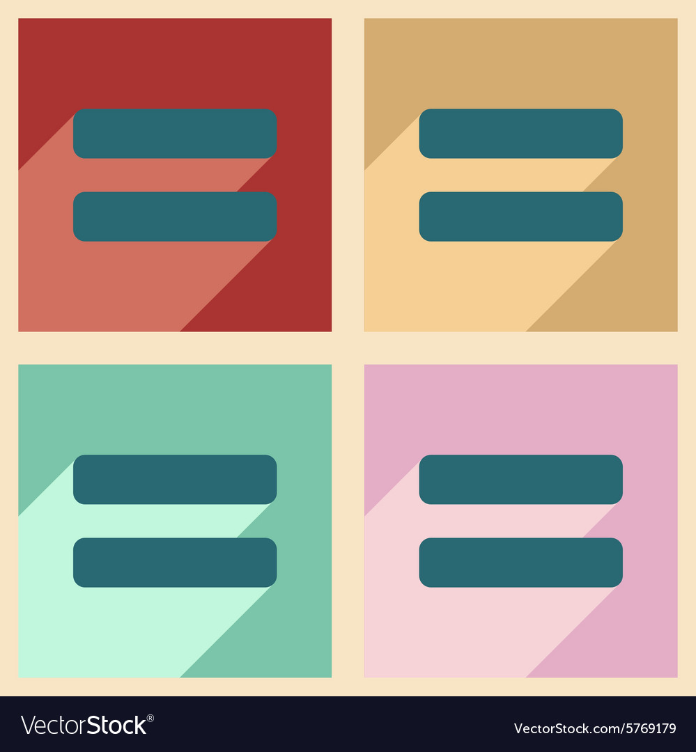 Flat with shadow concept and mobile application