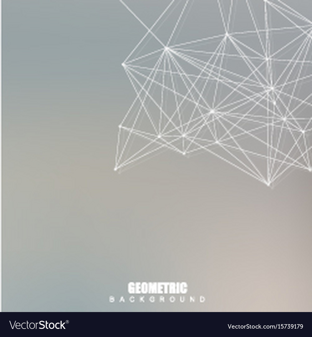 Geometric abstract background with connected line