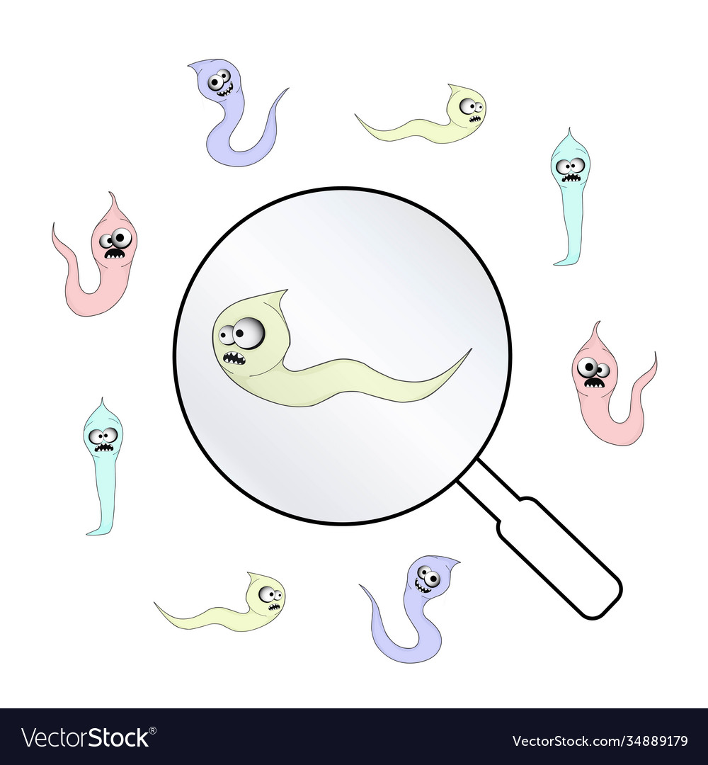 Helminths roundworms intestinal parasites warning Vector Image