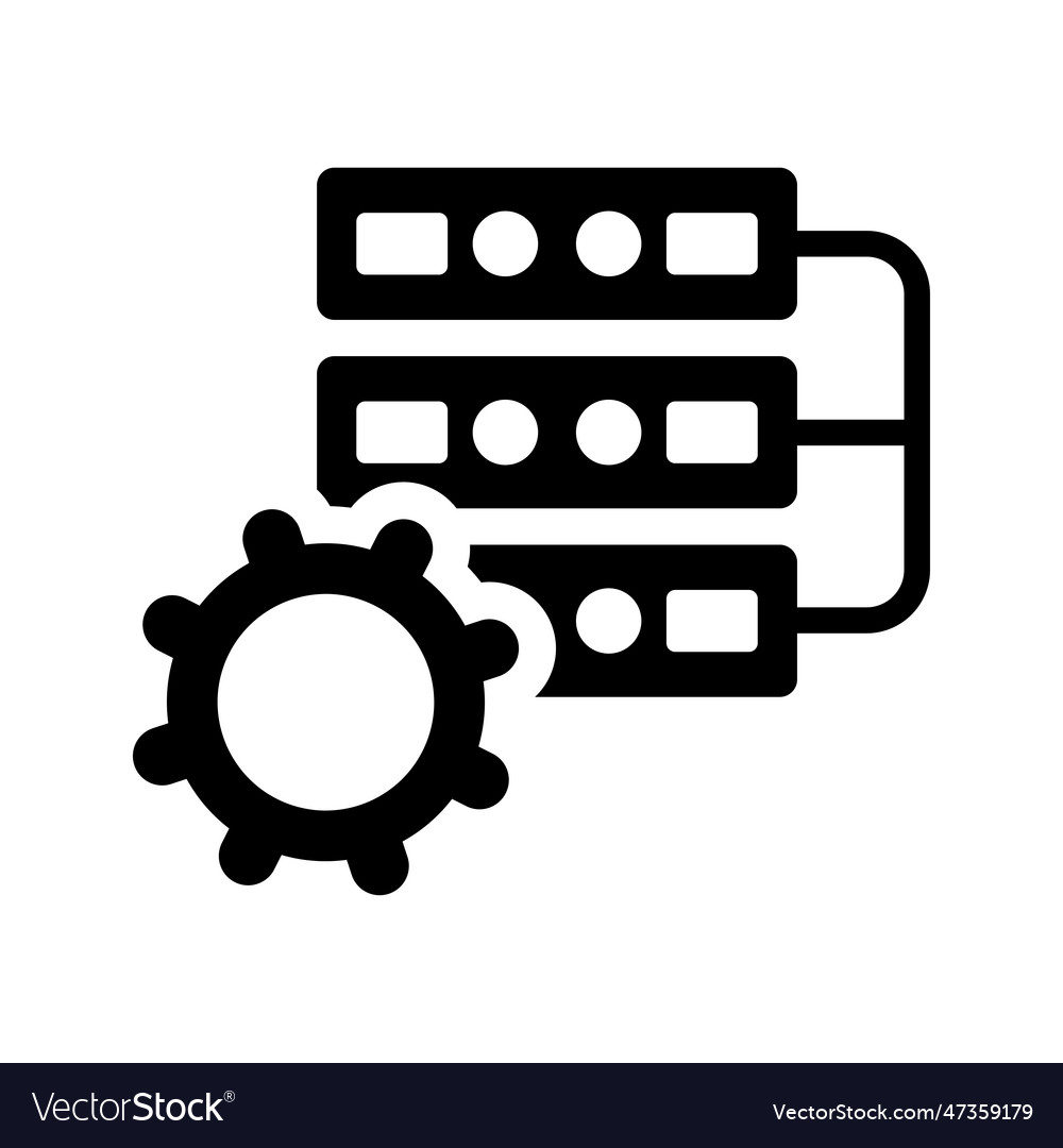 Mantenance data management processing icon