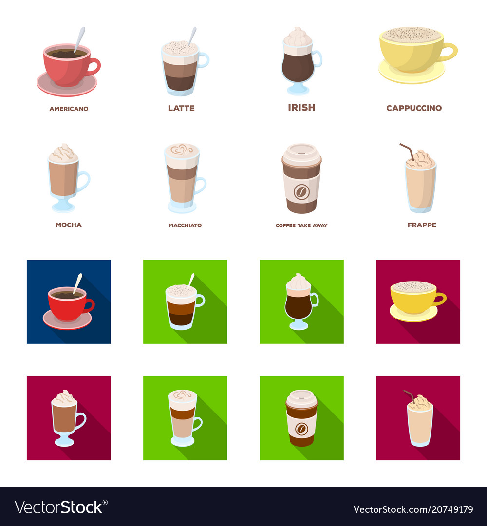 Mocha macchiato frappe take coffeedifferent Vector Image