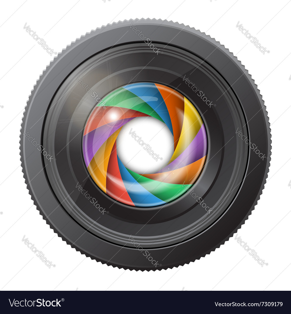 Multicolored Camera Shutter Lens