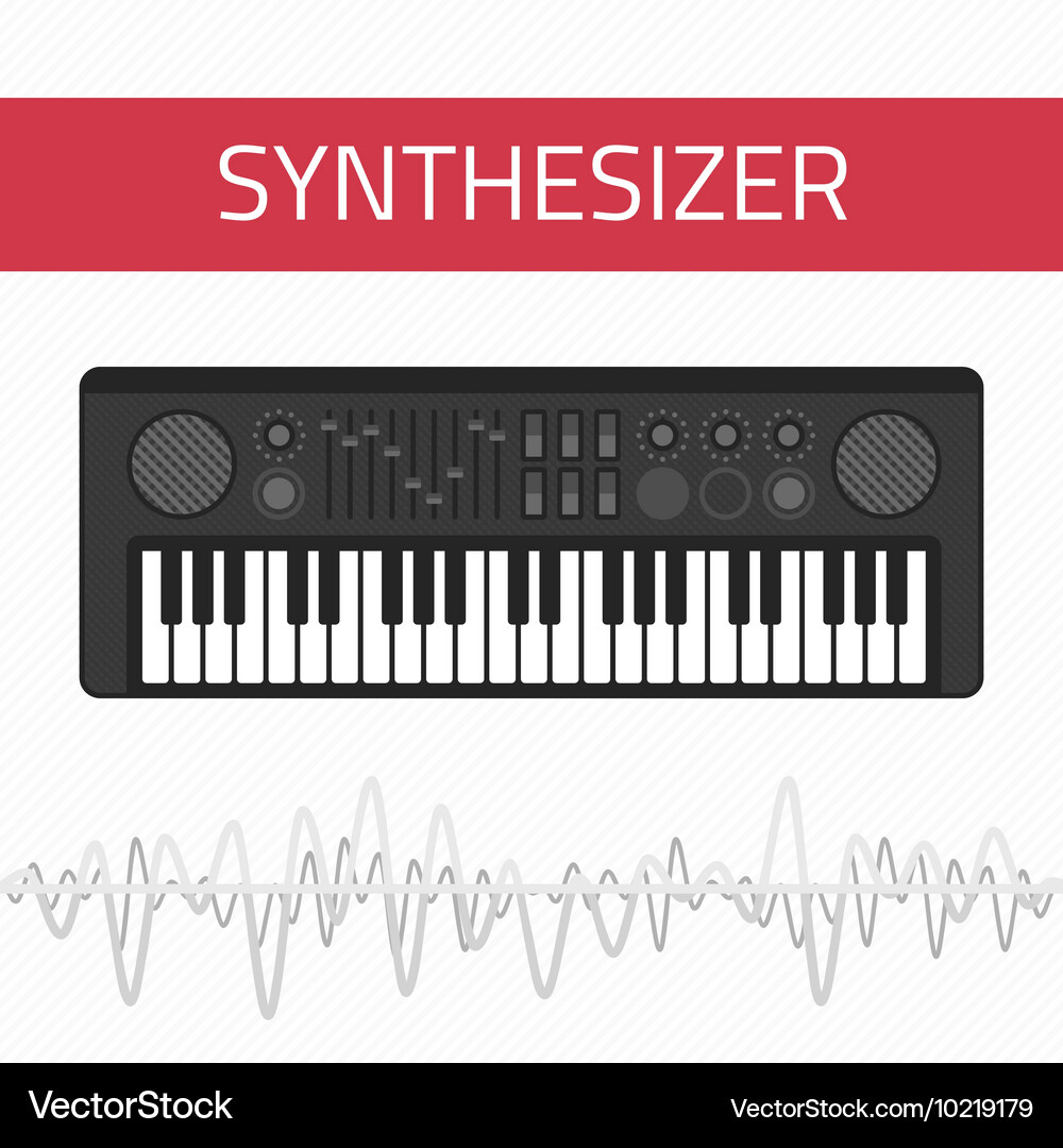 Music Synthesizer Icon Royalty Free Vector Image