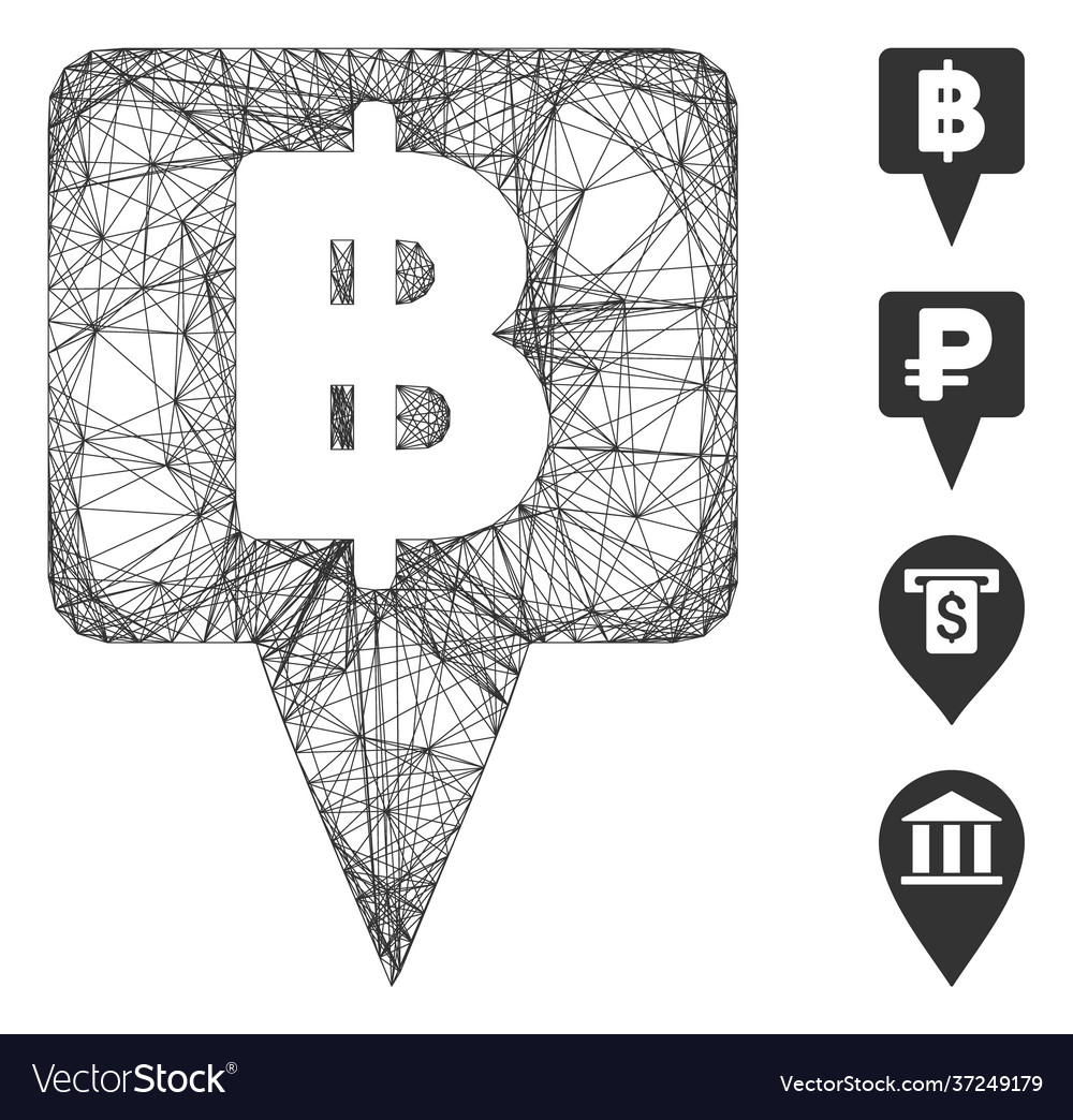 Network thai baht map pointer mesh