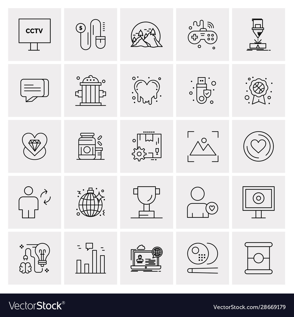 Set 25 universal business icons