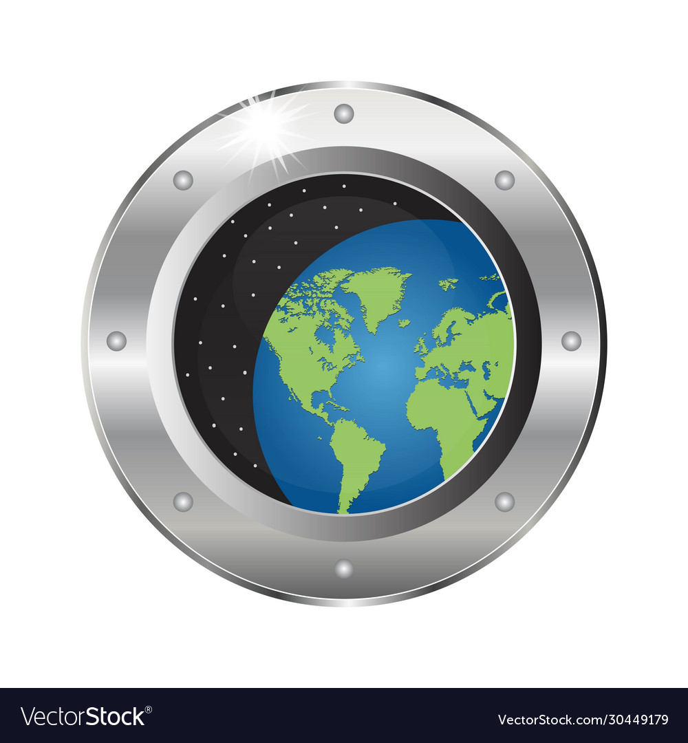 Raumschiff Porthole rundes Fenster vector image Raumschiff Porthole rundes Fenster