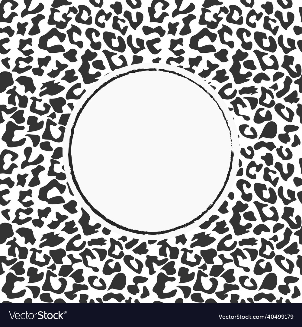 Tiger print frame abstract 2022 Vector Image Tiger print frame abstract 2022