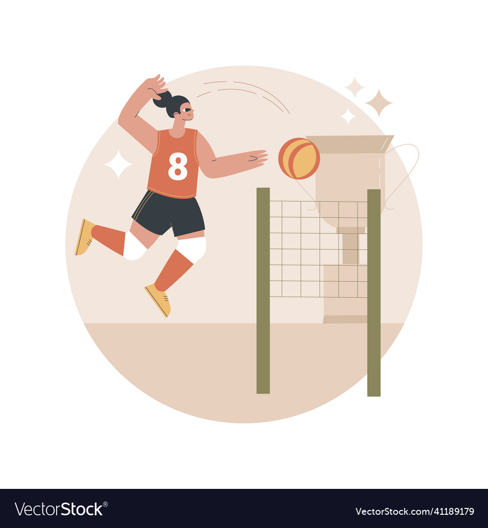 Volleyball abstract concept