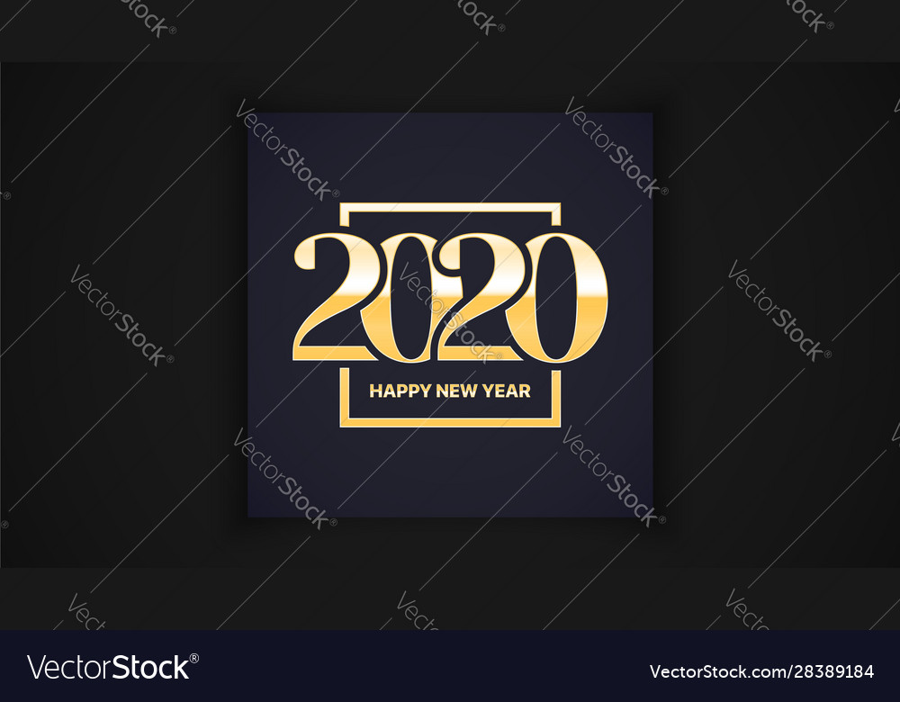 2020 happy new year eve luxury elegant classic vector image 2020 happy new year eve luxury elegant classic