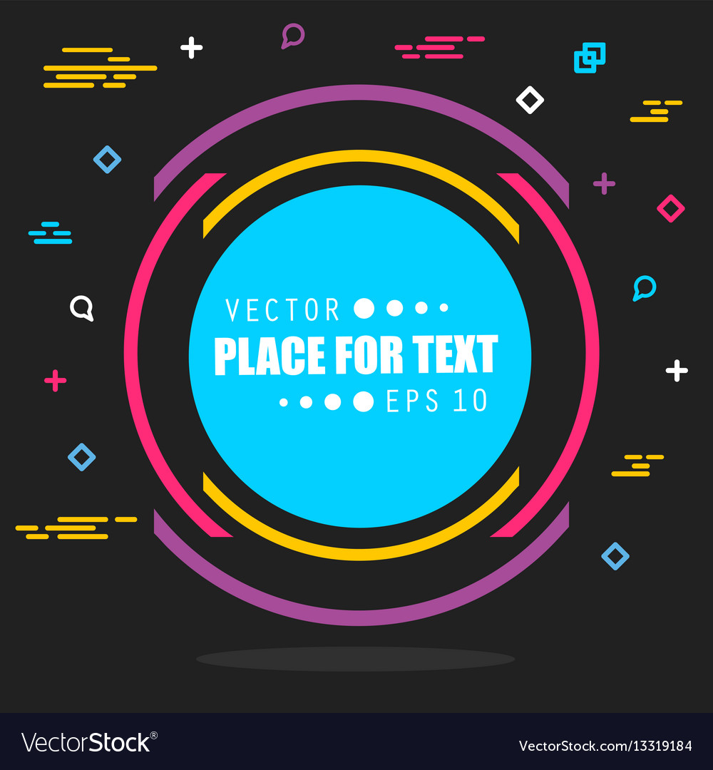 Abstract concept empty speech square quote