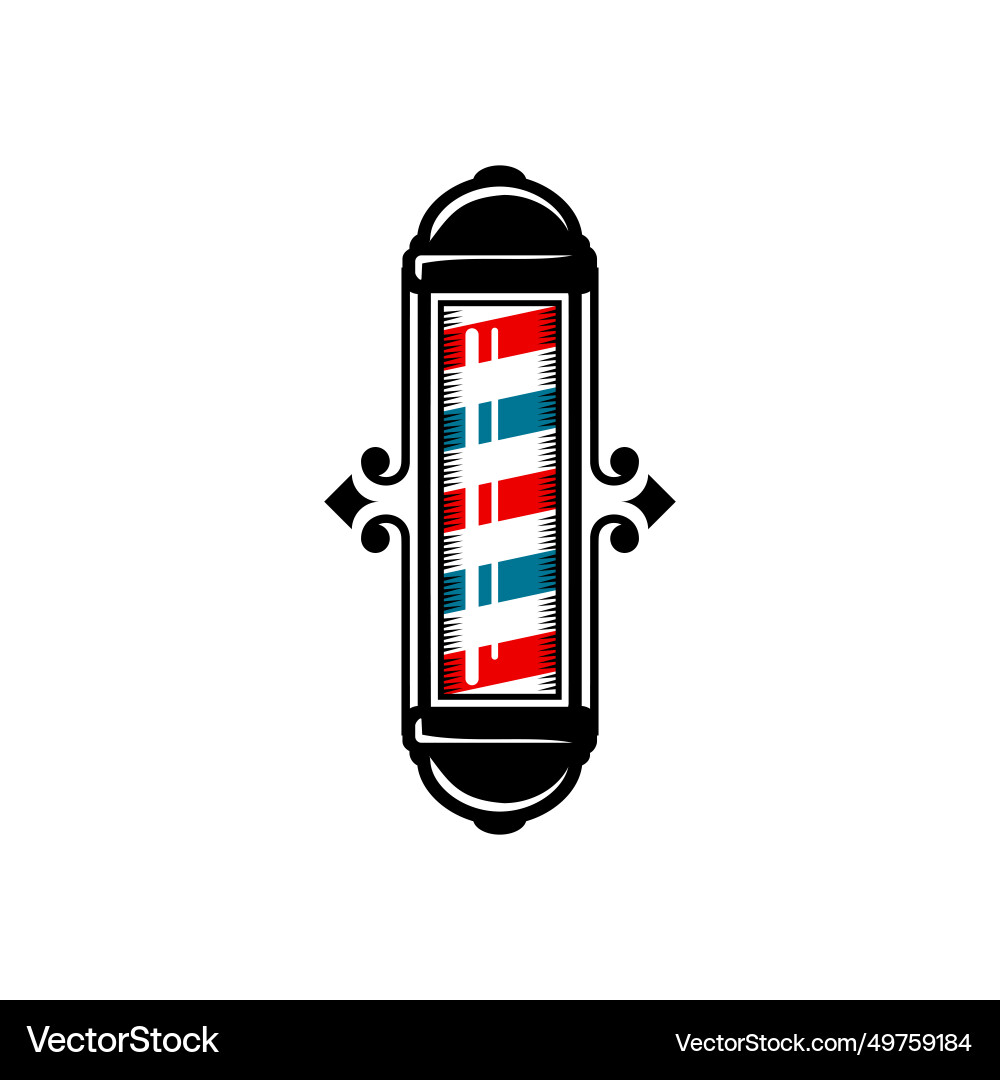 Barber pole Royalty Free Vector Image - VectorStock