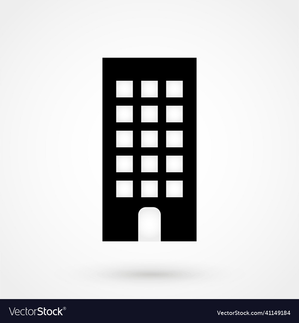 Building icon in a simple style